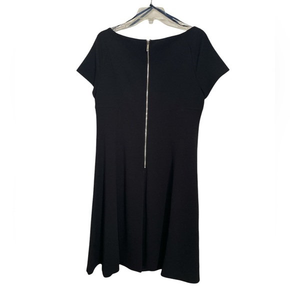 Tommy Hilfiger Black Fit & Flare Dress sz 14 - Picture 2 of 5